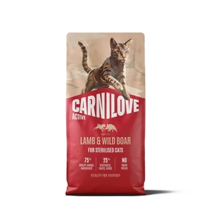 Carnilove Active Sterilised tørrfôr med lam og villsvin til katt 6 kg