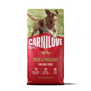 Carnilove Active tørrfôr med and og fasan til hund 12 kg