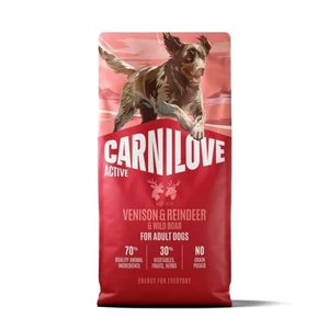 Carnilove Active tørrfôr med hjort, reinsdyr og villsvin til hund 12 kg