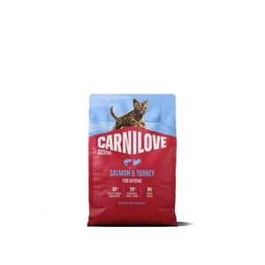 Carnilove Active tørrfôr med laks og kalkun til kattunge 6 kg