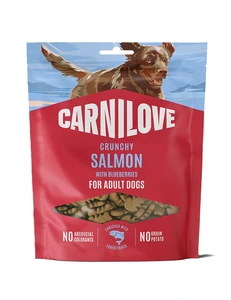 Carnilove Crunchy Snack med laks og blåbær til hund 200 g