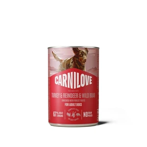 Carnilove paté med kalkun, reinsdyr og villsvin til hund 400 g