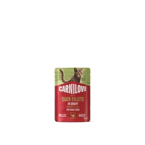 Carnilove Pouch våtfôr i saus med and og kattemynte til katt 85 g