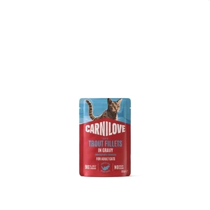 Carnilove Pouch våtfôr i saus med kanin og ringblomst til kattunge 85 g