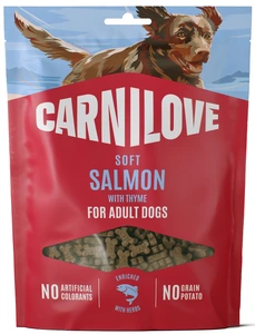 Carnilove Soft Snack med laks og timian små biter til hund 200 g