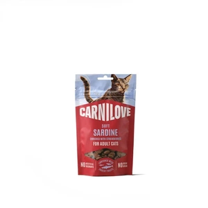 Carnilove Soft Snack med sardin og jordbær til katt 50 g