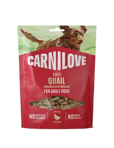 Carnilove Soft Snack med vaktel og oregano til hund 200 g