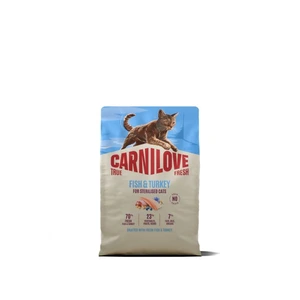 Carnilove True Fresh Sterilised tørrfôr med fisk og kalkun til katt 2 kg