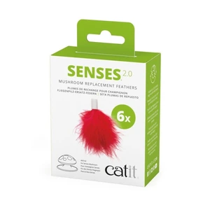 Catit Senses 2.0 refill-fjær for Fluesopp-aktiviseringsleke til katt 6 stk