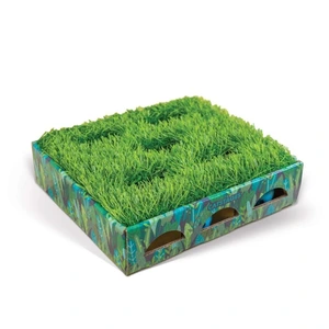 Catstages Grass Patch Hunting Box leke til katt 3 baller 5,7 x 25,4 x 22,8 cm