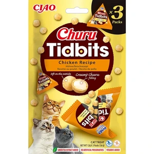 Churu Cat Tidbits kattesnacks med kylling 3 x 12 g