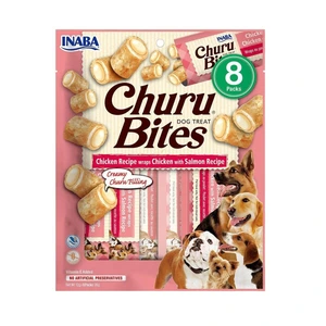 Churu Dog Bites kyllingwraps med laks 8 x 12 g