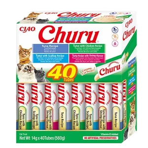 Churu kattesnacks med tunfisk og sjømat, mix 40 x 14 g