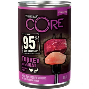 CORE Petfood 95% Duo Protein kalkun & geit våtfôr til hund 400 g