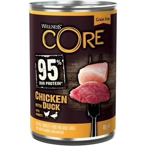 CORE Petfood 95% Duo Protein kylling & and våtfôr til hund 400 g