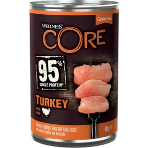 CORE Petfood 95% Single Protein kalkun & grønnkål våtfôr til hund 400 g