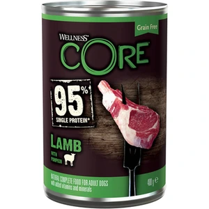 CORE Petfood 95% Single Protein lam & gresskar våtfôr til hund 400 g