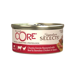 CORE Petfood Signature Selects Chunky biff & kylling i saus til katt 79 g