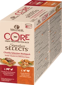 CORE Petfood Signature Selects Chunky Selection våtfôr til katt 8 x 79 g