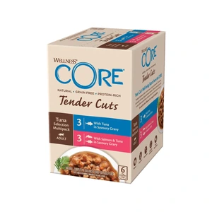 CORE Petfood Tender Cuts tunfisk Selection våtfôr til katt 6 x 85 g