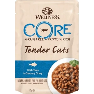 CORE Petfood Tender Cuts våtfôr med tunfisk i velsmakende saus til katt 85 g