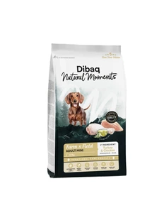 DIBAQ Natural Moments Farm & Field Mini tørrfôr til hund 6 kg