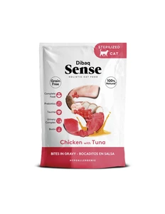 DIBAQ Sense Bites kattesnacks med kylling og tunfisk 100 g