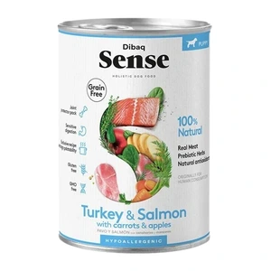 DIBAQ Sense Grain Free tørrfôr med laks og kalkun til valp 380 g