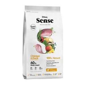 DIBAQ Sense tørrfôr med kylling og and til hund 2 kg