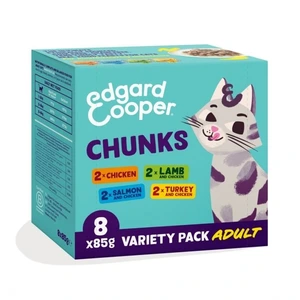 Edgard & Cooper biter i saus til katt 8 x 85 g