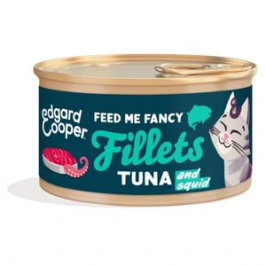 Edgard & Cooper fileter med tunfisk og blekksprut til katt 70 g