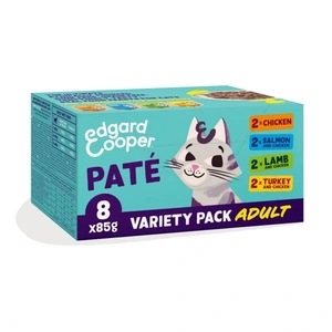 Edgard & Cooper postei til katt 8 x 85 g