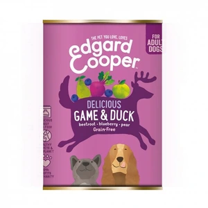 Edgard & Cooper våtfôr med vilt og and til hund 400 g
