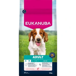 Eukanuba Adult Small & Medium Breed Laks & Bygg 12kg