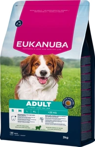 Eukanuba Adult Small & Medium Breed Lam & Ris 3kg
