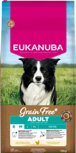 Eukanuba Adult Small & Medium Grain Free Kylling 12kg