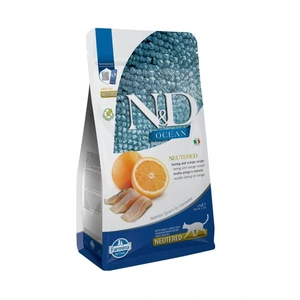 Farmina N&D Ocean Neutered tørrfôr med sild til katt 1,5 kg