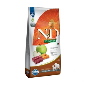 Farmina N&D Pumpkin Medium/Maxi tørrfôr med hjort og eple til hund 12 kg