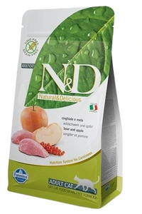 Farmina N&D Grain Free med villsvin og eple tørrfôr til katt 5 kg
