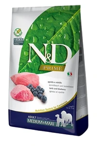 Farmina N&D Prime med lam og blåbær tørrfôr til hund medium/maxi 12 kg