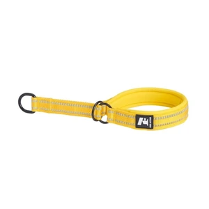 Feel Active polstret hundehalsbånd halvstrup gul 1,5 x 25-35 cm