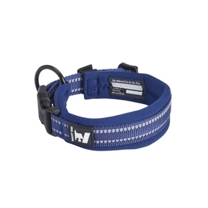 Feel Active vattert halsbånd til hund mørk blå 1,5 x 25-35 cm