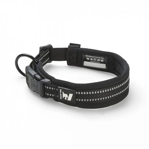 Feel Active vattert hundehalsbånd svart 25-35 cm