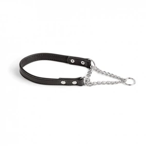 Feel Leather Basic halvstrup med fôr til hund svart 2 x 35-50 cm