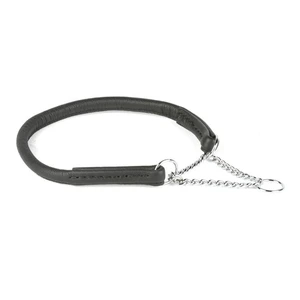 Feel Leather Round halvstrup til hund svart 30-45 cm
