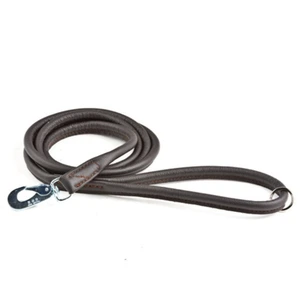 Feel Leather Round lærkobbel rundsydd til hund brun 6 mm x 180 cm