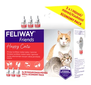 Feliway Friends refillflaske til katt 3 x 48 ml