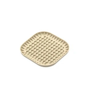 Fiboo Fiboowl slickmatte til hund og katt beige S