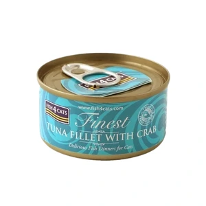 Fish4Cats Finest våtfôr med tunfisk og krabbe til katt 70 g