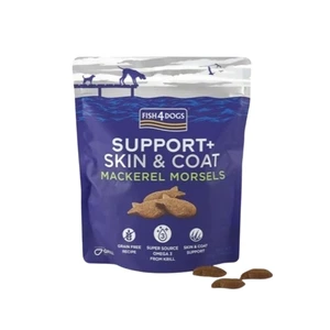 Fish4Dogs godbiter med makrell for hud og pels 225 g